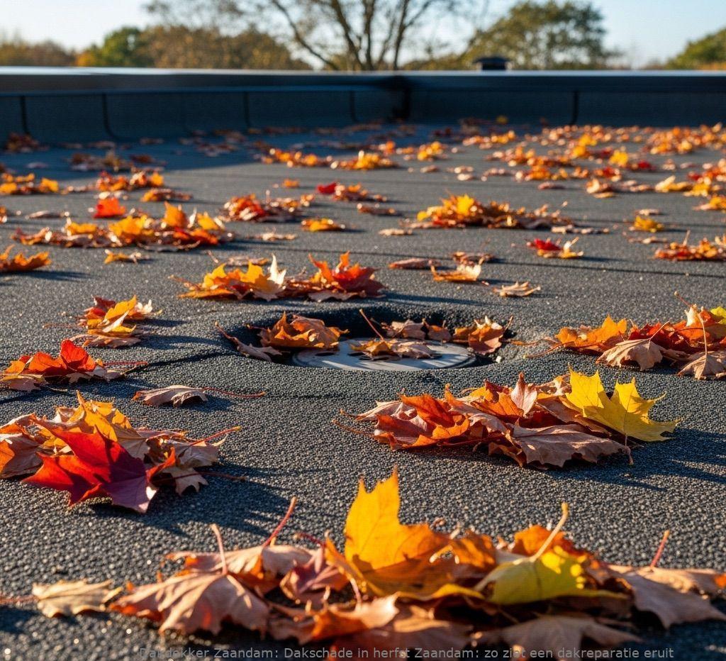 Dakschade In Herfst Zaandam